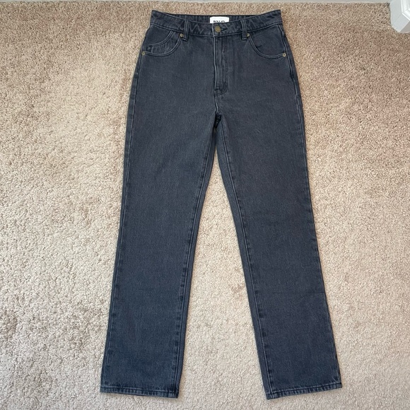 Rolla’s Original Straight Leg High Rise Denim Jeans in Brad Black Size 27 - Picture 3 of 16